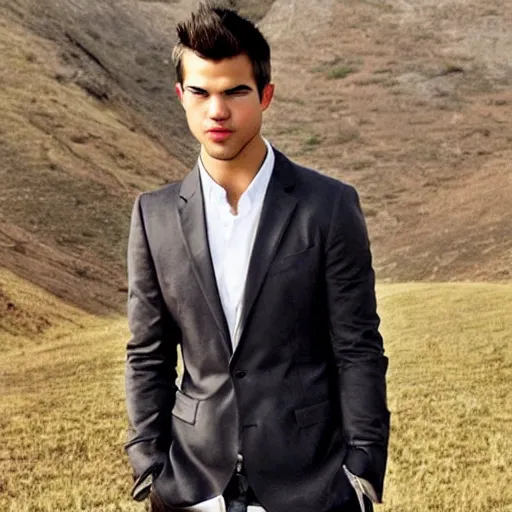 Prompt: taylor lautner mixed with robert pattinson