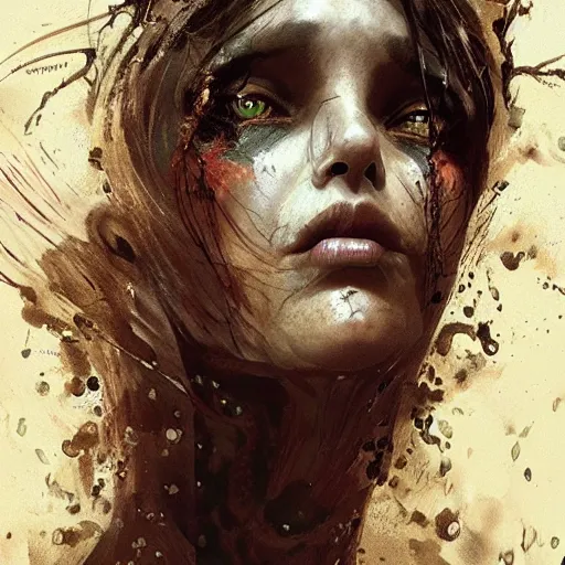 Prompt: portrait of a woman with long black hair and grubs on her face, coming out of holes in her skin, trypophobia, dramatic lighting, illustration by Greg rutkowski, yoji shinkawa, 4k, digital art, concept art, trending on artstation