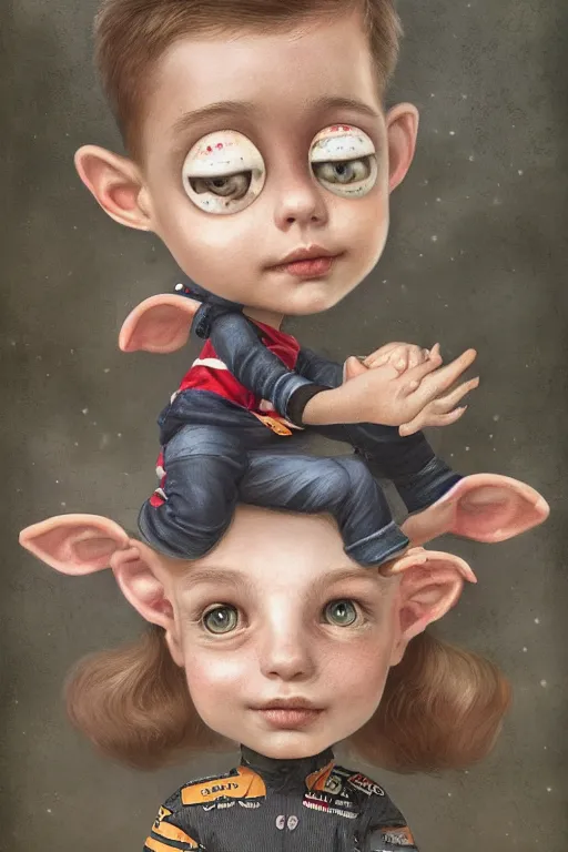 Prompt: max verstappen and louis hamilton, beautiful, attractive, extremely cute, illustration concept art by nicoletta ceccoli, mark ryden, lostfish, detailed and intricate environment, 8 k resolution, hyperrealistic, octane render