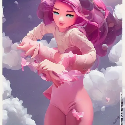 Prompt: pinky pie from by little pony by artgerm, tooth wu, dan mumford, beeple, wlop, rossdraws, james jean, marc simonetti, artstation giuseppe dangelico pino and michael garmash and rob rey and greg manchess and huang guangjian and makoto shinkai