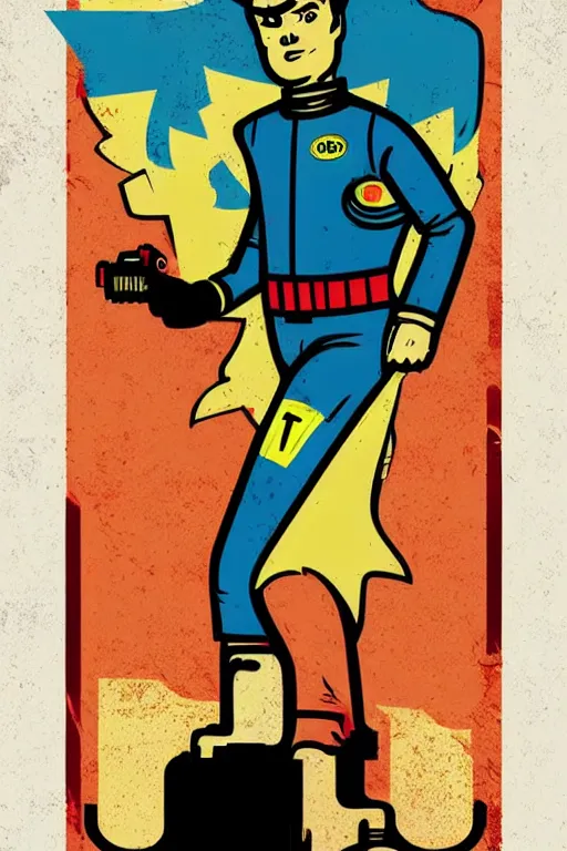 Image similar to fallout 7 6 retro futurist illustration art by butcher billy, sticker, colorful, illustration, highly detailed, simple, smooth and clean vector curves, no jagged lines, vector art, smooth andy warhol style