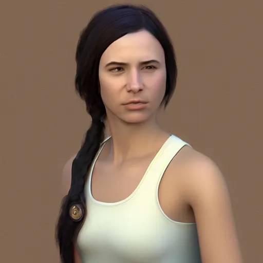 Image similar to A 3d model of female protagonist by Leticia Gillett