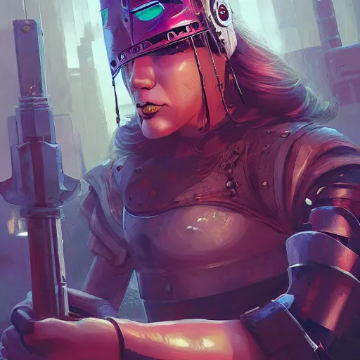 Image similar to cyberpunk viking helmet mask warrior goddess robot ninja fantasy, art gta 5 cover, official fanart behance hd artstation by jesper ejsing, by rhads, makoto shinkai and lois van baarle, ilya kuvshinov, ossdraws