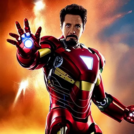 Image similar to william dafoe as iron man