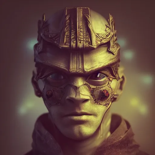 Image similar to portrait of a mayor, renaissance style, star wars character, scary, volumetric lights, symmetry, headpiece, trending on artstation, sharp focus, leica, studio photo, intricate details, highly detailed