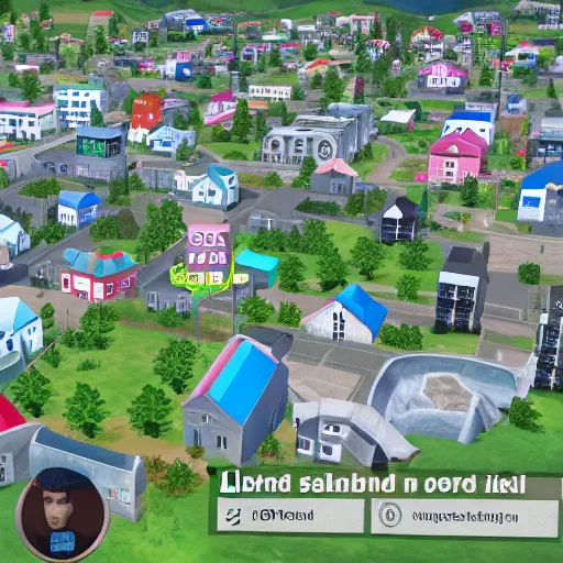 Prompt: iceland reykjavik in sims 4 2 0 0 0 game screenshot