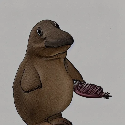 Prompt: platypus digital art