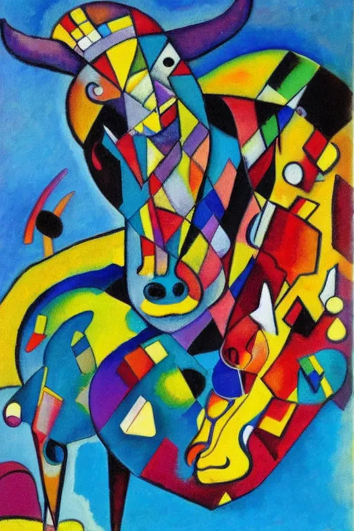 Image similar to kandinsky bull