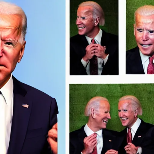 Image similar to joe biden with red mohawk hair