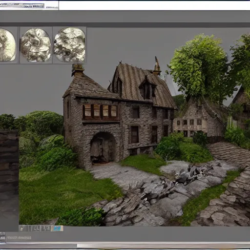 Prompt: 15th century rich house 3d reconstruction unreal engine hyperdetailed