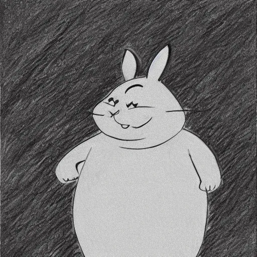 Prompt: big chungus drawing