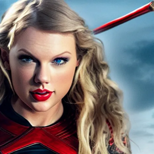 Image similar to Taylor swift as Thor