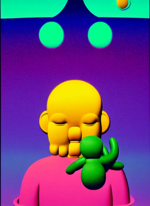 Image similar to garden by shusei nagaoka, kaws, david rudnick, airbrush on canvas, pastell colours, cell shaded, 8 k