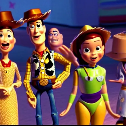 Image similar to hippies in Toy Story (1999)