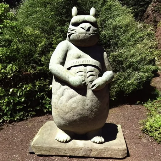 Prompt: roman statue of totoro