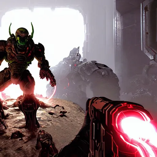 Prompt: doom game