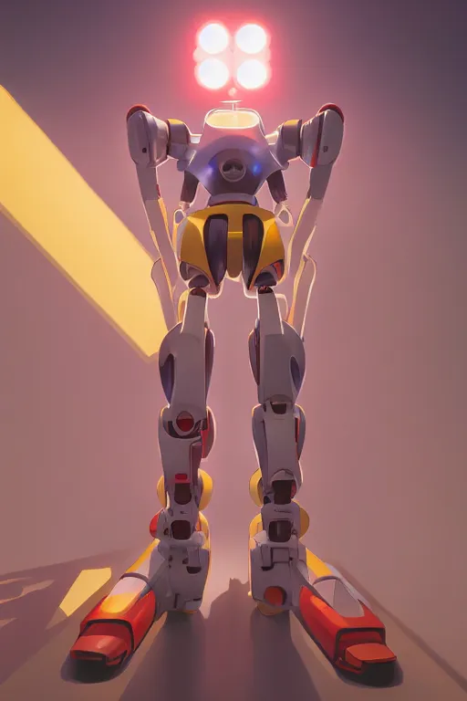 Image similar to metabots medabots medarotto medarot robot minimalist comics, behance hd by jesper ejsing, by rhads, makoto shinkai and lois van baarle, ilya kuvshinov, rossdraws global illumination ray tracing hdr radiating a glowing aura