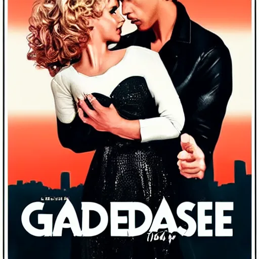 Image similar to modern day movie poster for the movie Grease