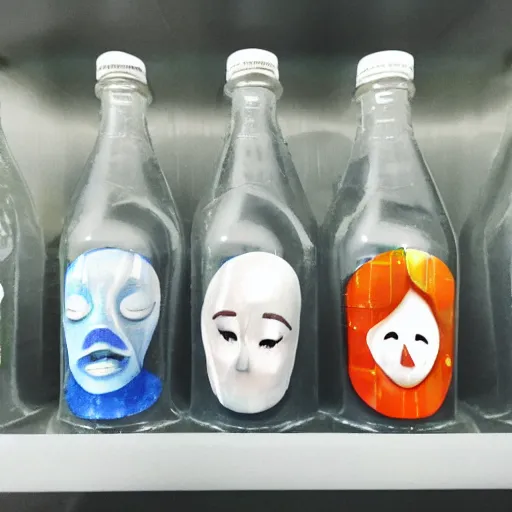 Image similar to bottled up face