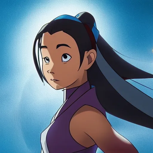 Prompt: As still of Katara from the BluRay release of Avatar:The Last Airbender