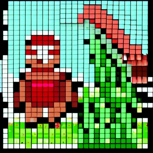 8 bit characters grid