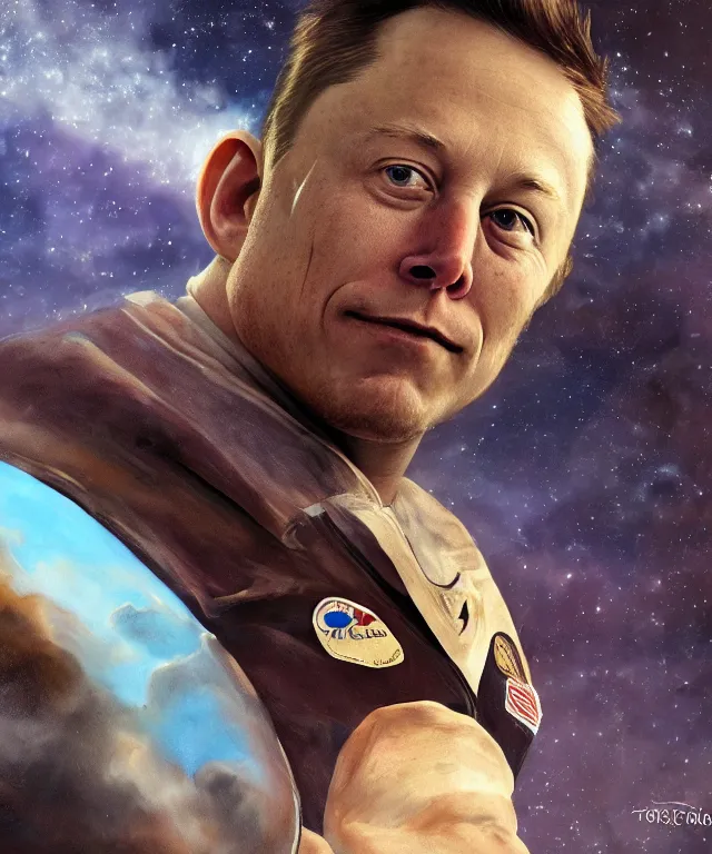 Prompt: artistic impression of elon tusk