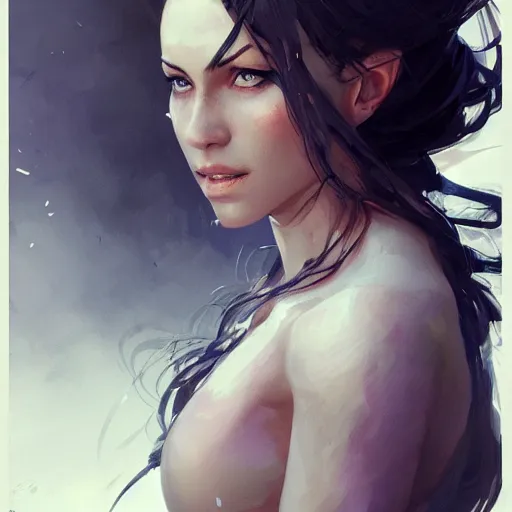 Image similar to Beautiful woman portrait, fantasy character, detailed illustration, hd, 8k, digital art, overdetailed art, concept art, by greg rutkowski, by yasar vurdem, Trending on artstation