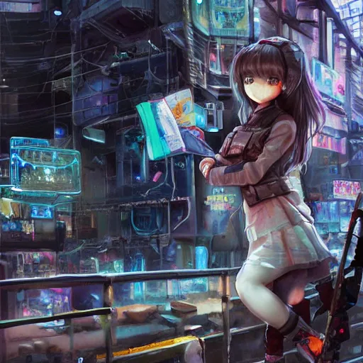 Image similar to dynamic composition, motion, ultra-detailed, incredibly detailed, a lot of details, amazing fine details and brush strokes, colorful and grayish palette, smooth, HD semirealistic anime CG concept art digital painting, watercolor oil painting of Clean and detailed post-cyberpunk sci-fi close-up schoolgirl in asian city in style of cytus and deemo, blue flame, relaxing, calm and mysterious vibes,, by a Chinese artist at ArtStation, by Huang Guangjian, Fenghua Zhong, Ruan Jia, Xin Jin and Wei Chang. Realistic artwork of a Chinese videogame, gradients, gentle an harmonic grayish colors. set in half-life 2, Matrix, GITS, Blade Runner, Neotokyo Source, Syndicate(2012), dynamic composition, beautiful with eerie vibes, very inspirational, very stylish, with gradients, surrealistic, dystopia, postapocalyptic vibes, depth of field, mist, rich cinematic atmosphere, perfect digital art, mystical journey in strange world