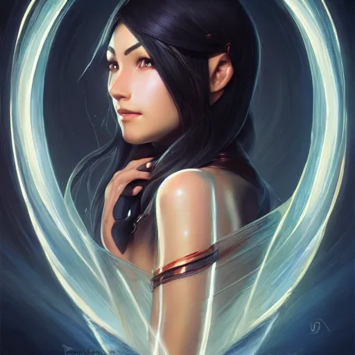 Image similar to perfectly - centered - portrait of irelia from league of legends, intricate, highly detailed, digital painting, artstation, concept art, smooth, sharp focus, illustration, unreal engine 5, 8 k, art by artgerm and greg rutkowski and alphonse mucha