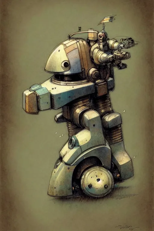 Prompt: (((((2050s robot . muted colors.))))) by Jean-Baptiste Monge !!!!!!!!!!!!!!!!!!!!!!!!!!!