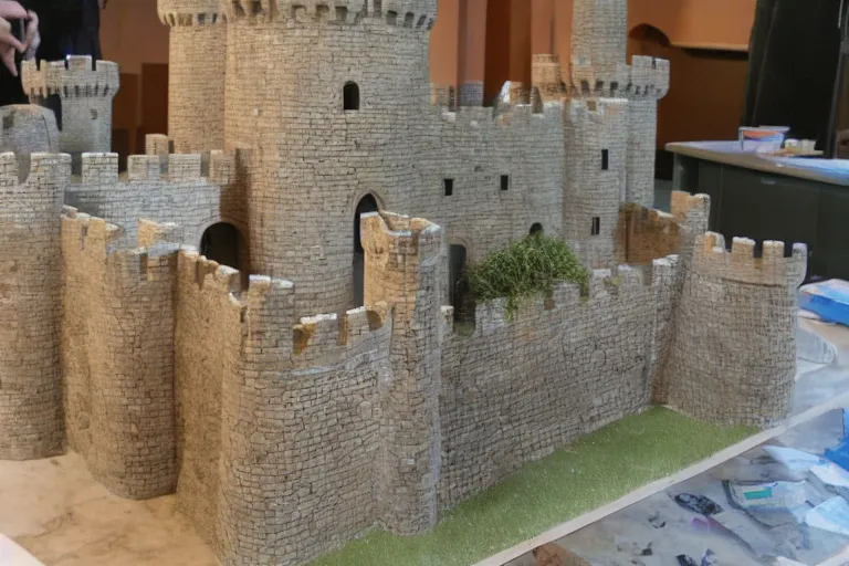 Image similar to a completed castle