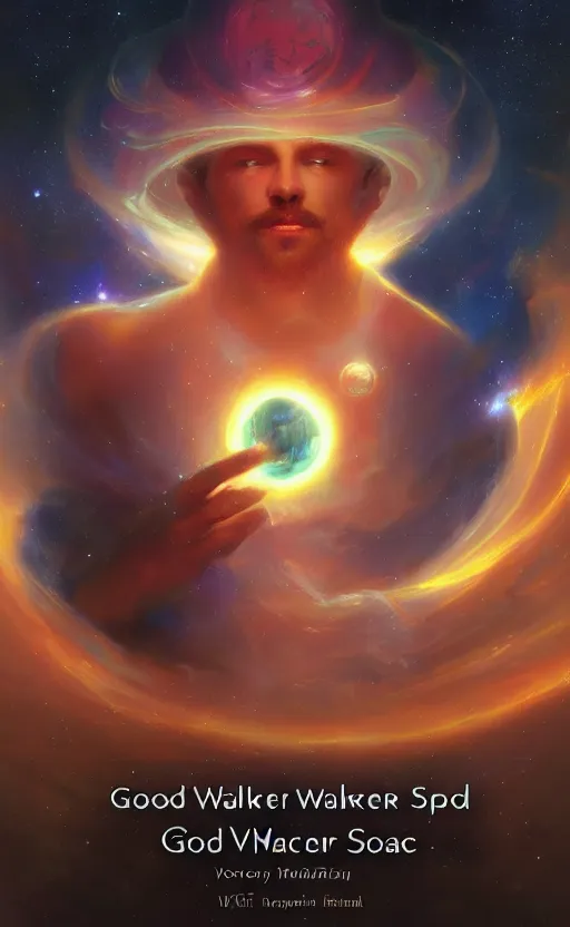 Prompt: god in space by kev walker and noah bradley and vladimir volegov and delphin enjolras and daniel f. gerhartz