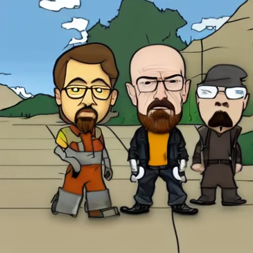 Image similar to Walter White as Gordon Freeman