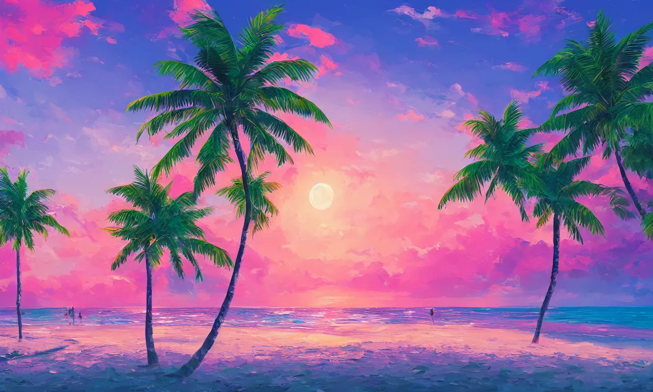 Image similar to paradise beach by alena aenami artworks in 4 k