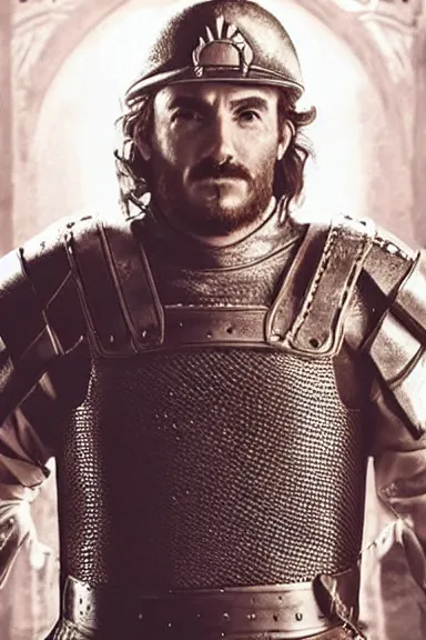 Image similar to “ very intricate photorealistic photo of a realistic human version of super mario in an episode of game of thrones, photo is in focus with detailed atmospheric lighting, award - winning details ”