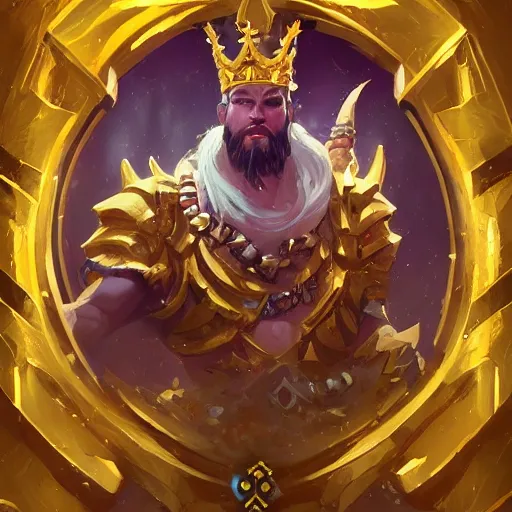 Prompt: a golden majestic king crown with gemstone carved into it, yellow theme, bright art masterpiece artstation. 8 k, sharp high quality artwork in style of jose daniel cabrera pena and greg rutkowski, concept art by tooth wu, blizzard warcraft artwork, hearthstone card game artwork, the crown