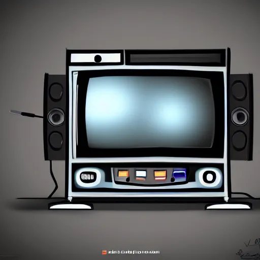 Prompt: Television, digital art , highly detailed , high contrast, beautiful lighting, award winning , trending on art station, photorealistic, 8k