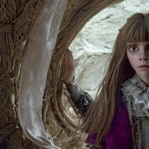 Prompt: emma watson in the movie Dark Crystal