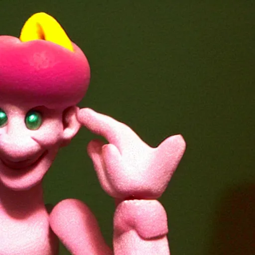 Prompt: claymation peach