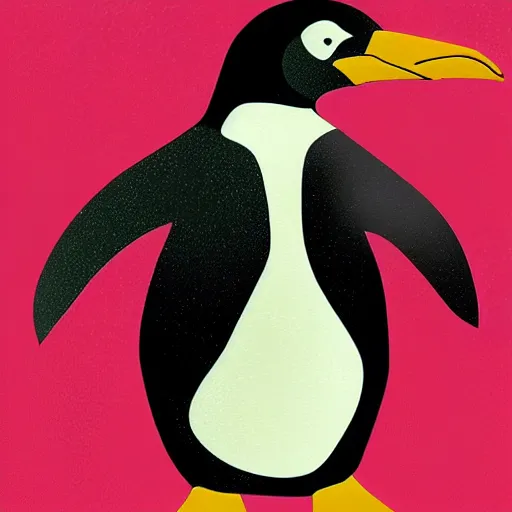 Prompt: oppressive penguin artistic illustration, concept art by stephanie priscilla