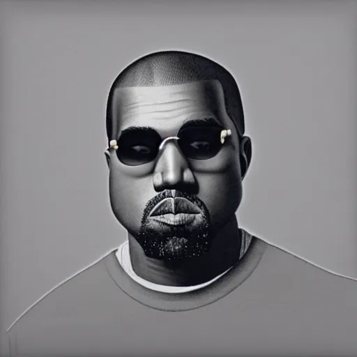 Prompt: A portrait of Kanye West by Hayao Miyazaki