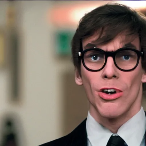 Image similar to Live Action Still of Jerma985 in Austin Powers, real life, hyperrealistic, ultra realistic, realistic, highly detailed, epic, HD quality, 8k resolution, body and headshot, film still