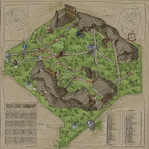 Image similar to overhead map of a dungeon