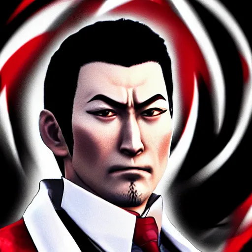 Prompt: Kazuma Kiryu portrait