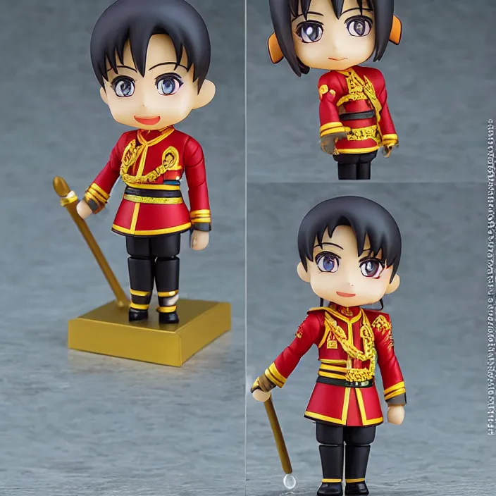 Image similar to Min Aung Hlaing from Myanmar, An anime Nendoroid of dictator Min Aung Hlaing from Myanmar , figurine, detailed product photo