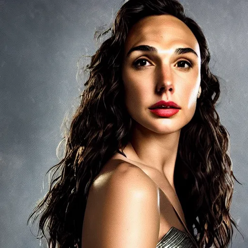 Image similar to portrait of gal gadot, by ian francis