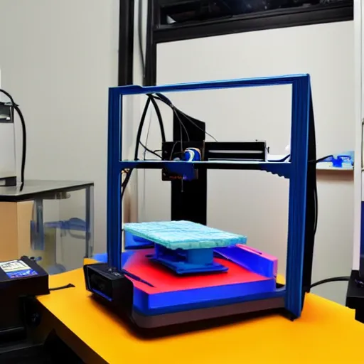 Image similar to a 3d printer printing a 3d printer printing a 3d printer printing a 3d printer