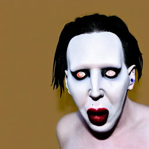 Image similar to marilyn manson as a pig