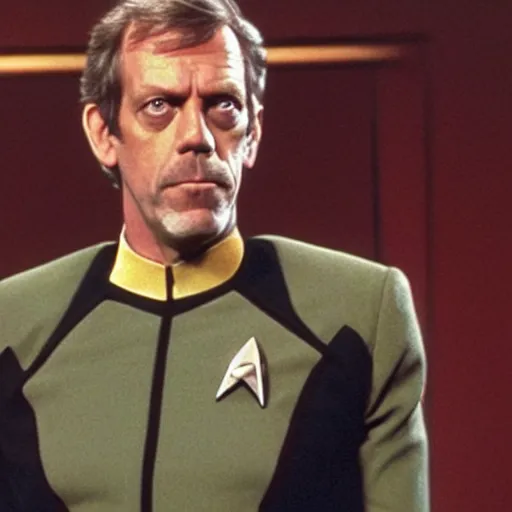 Image similar to a still of hugh laurie in an episode of star trek : the next generation