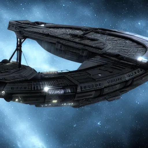 Image similar to ship from series stargate universe